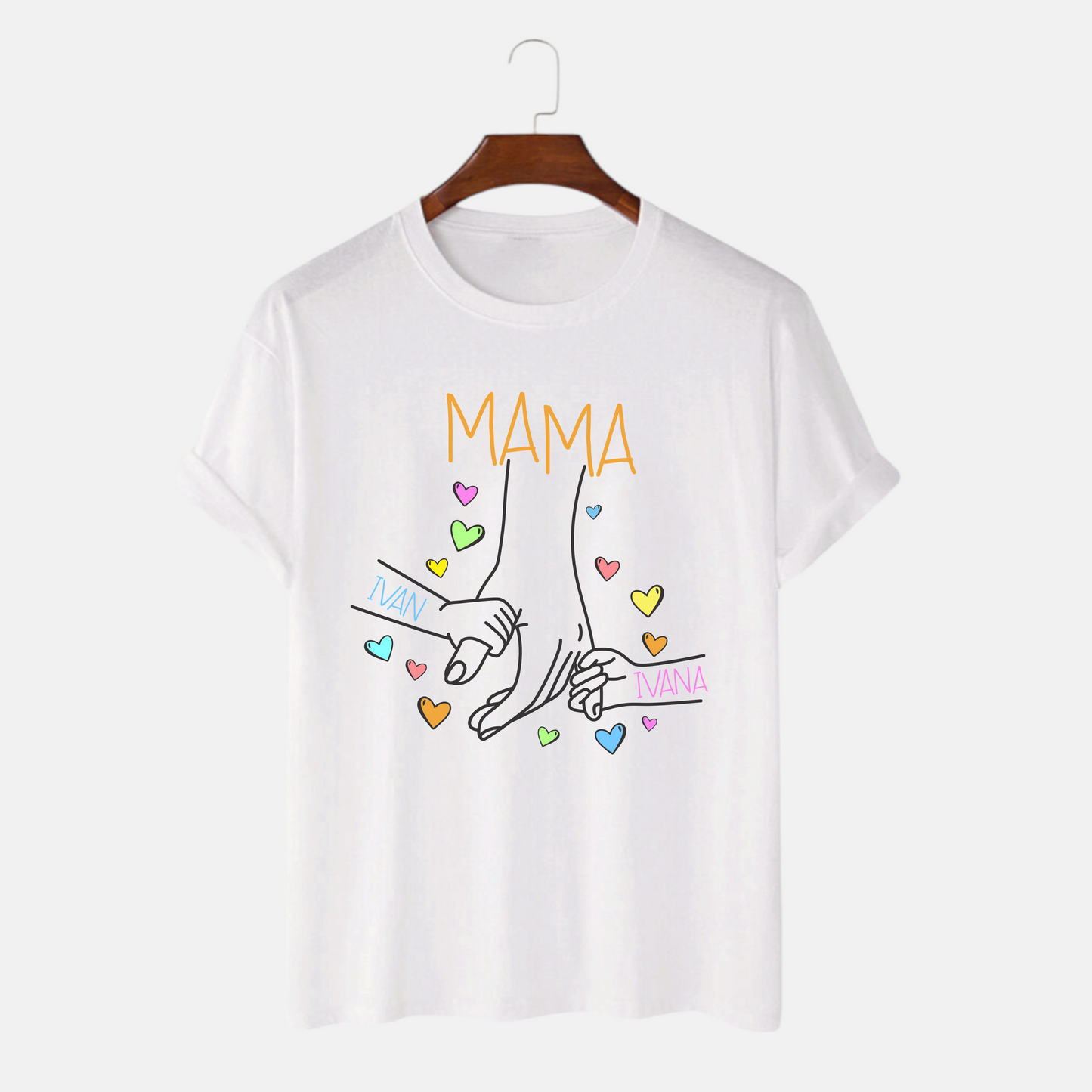 Personalizovana Majica za mamu - Mamine ruke sa imenima dece