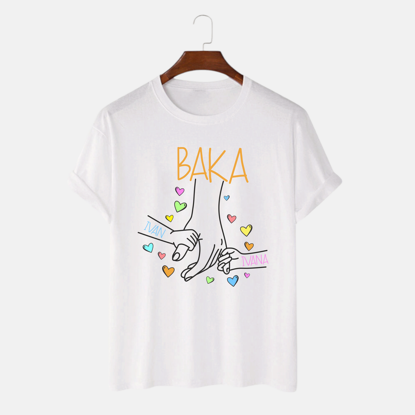 Majica - Baka ruke sa imenima dece - do 8 imena