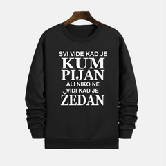 Crni duks za kuma – personalizovan i duhovit dizajn