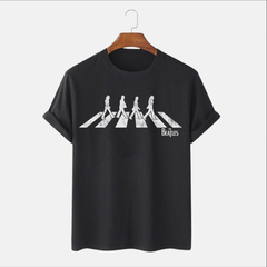 Majica - The Beatles Distressed Abbey Road Silhouette
