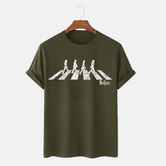 Majica - The Beatles Distressed Abbey Road Silhouette