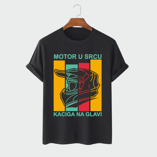 Majica - Motor u srcu kaciga na glavi