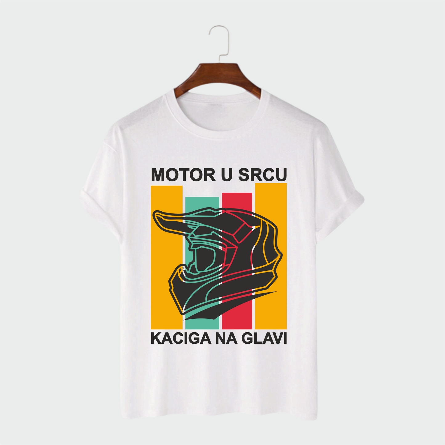 Majica - Motor u srcu kaciga na glavi