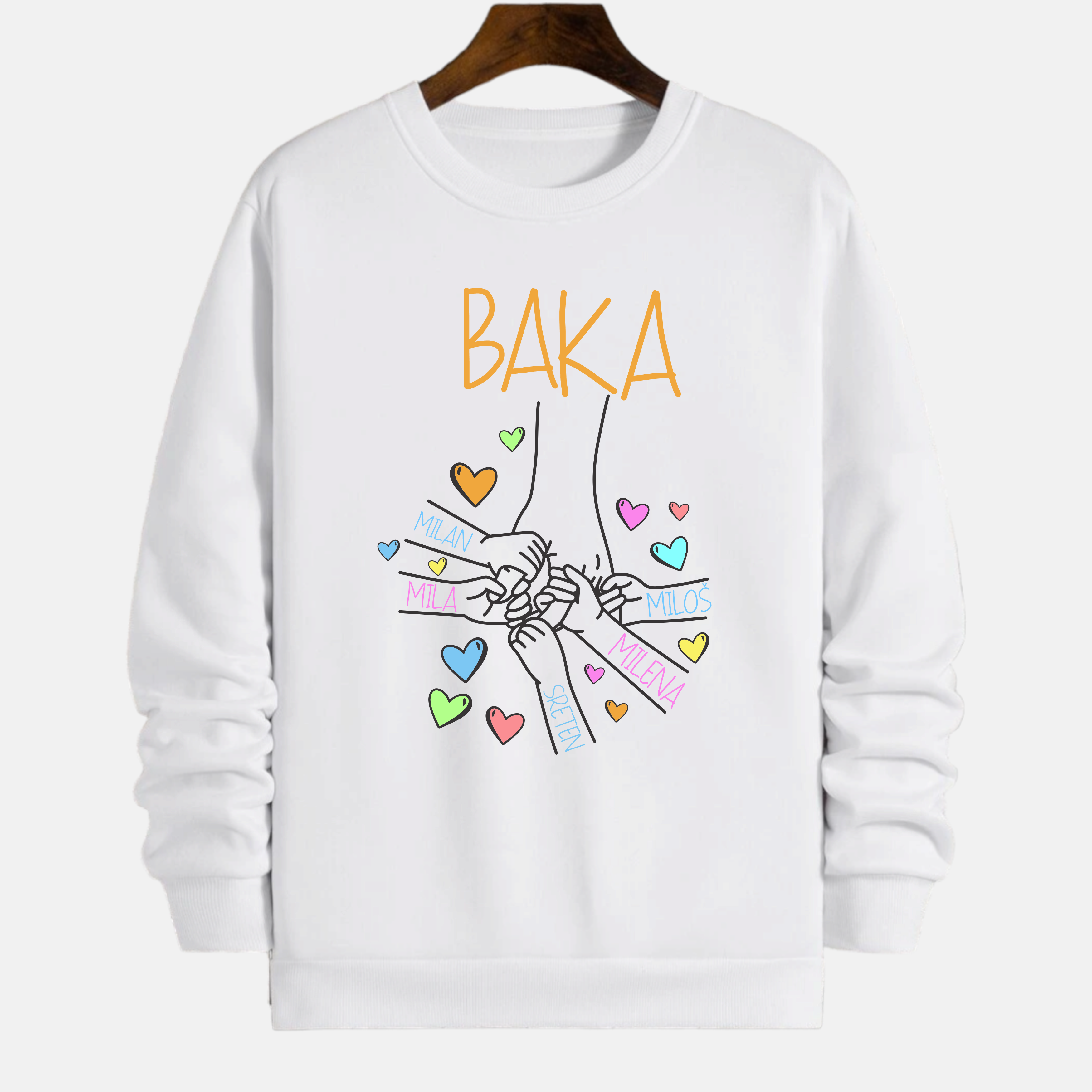 Duks Baka i unuci – personalizovani poklon sa imenima dece (do 8 imena)