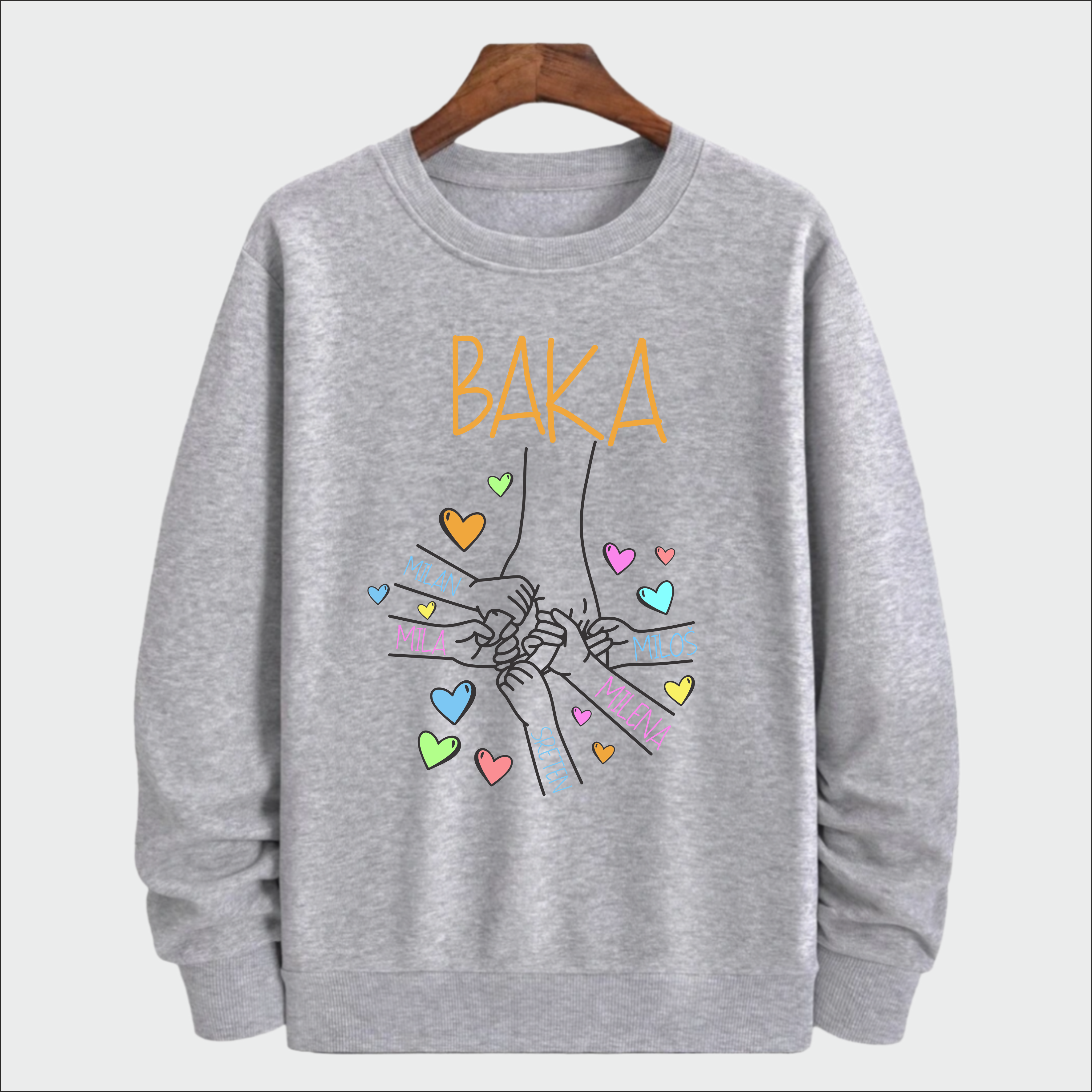 Duks Baka i unuci – personalizovani poklon sa imenima dece (do 8 imena)