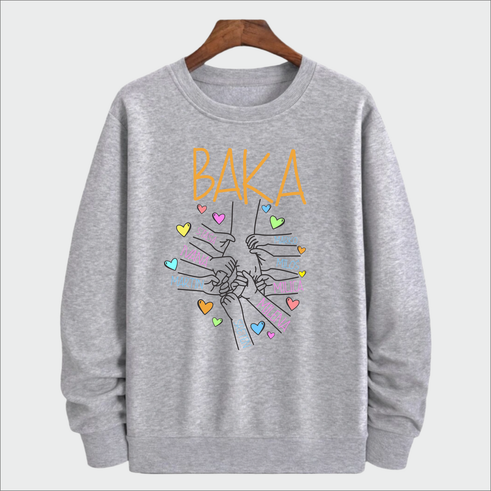 personalizovani duks sa rukama i imenima dece