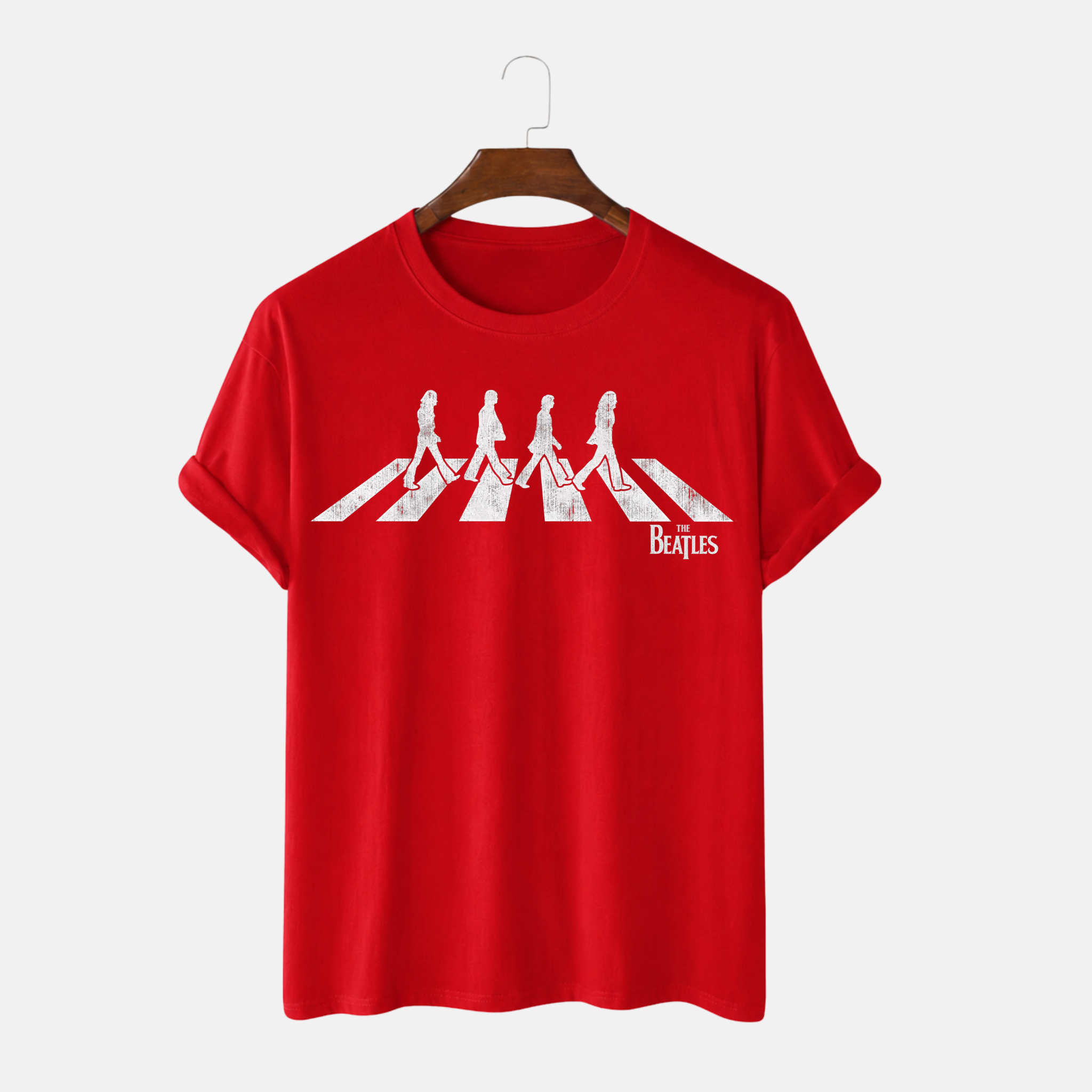 Majica - The Beatles Distressed Abbey Road Silhouette