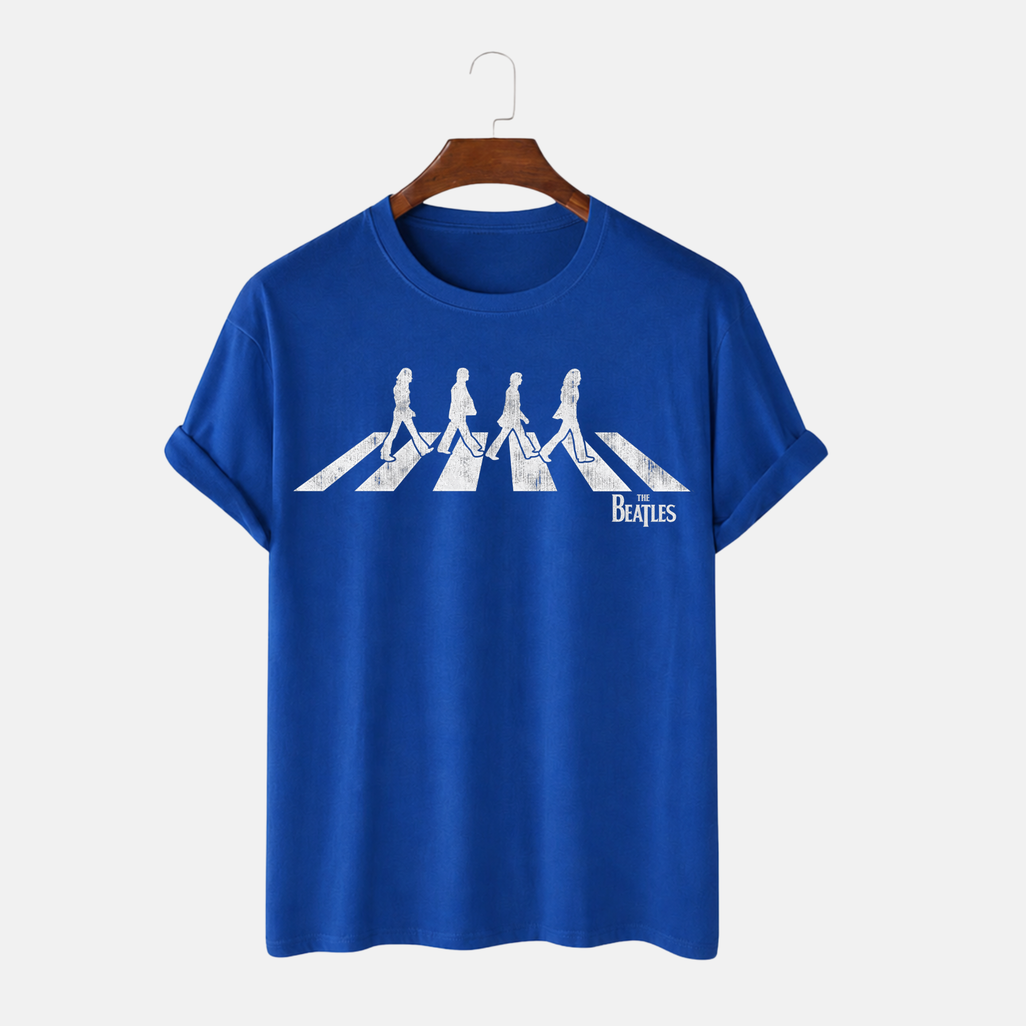 Majica - The Beatles Distressed Abbey Road Silhouette