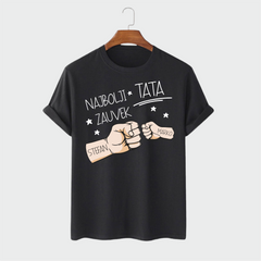  Crna majica sa printom Najbolji Tata Zauvek, poklon za tate