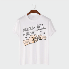 Originalan poklon za tatu majica sa unikatnim natpisom bela boja
