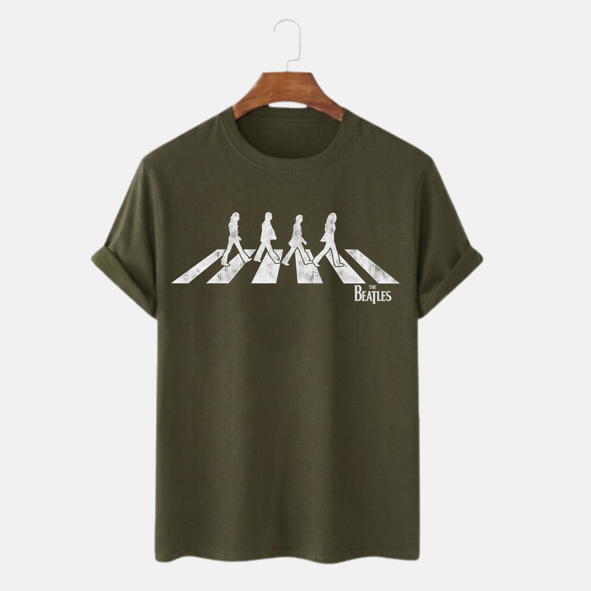 Majica - The Beatles Distressed Abbey Road Silhouette