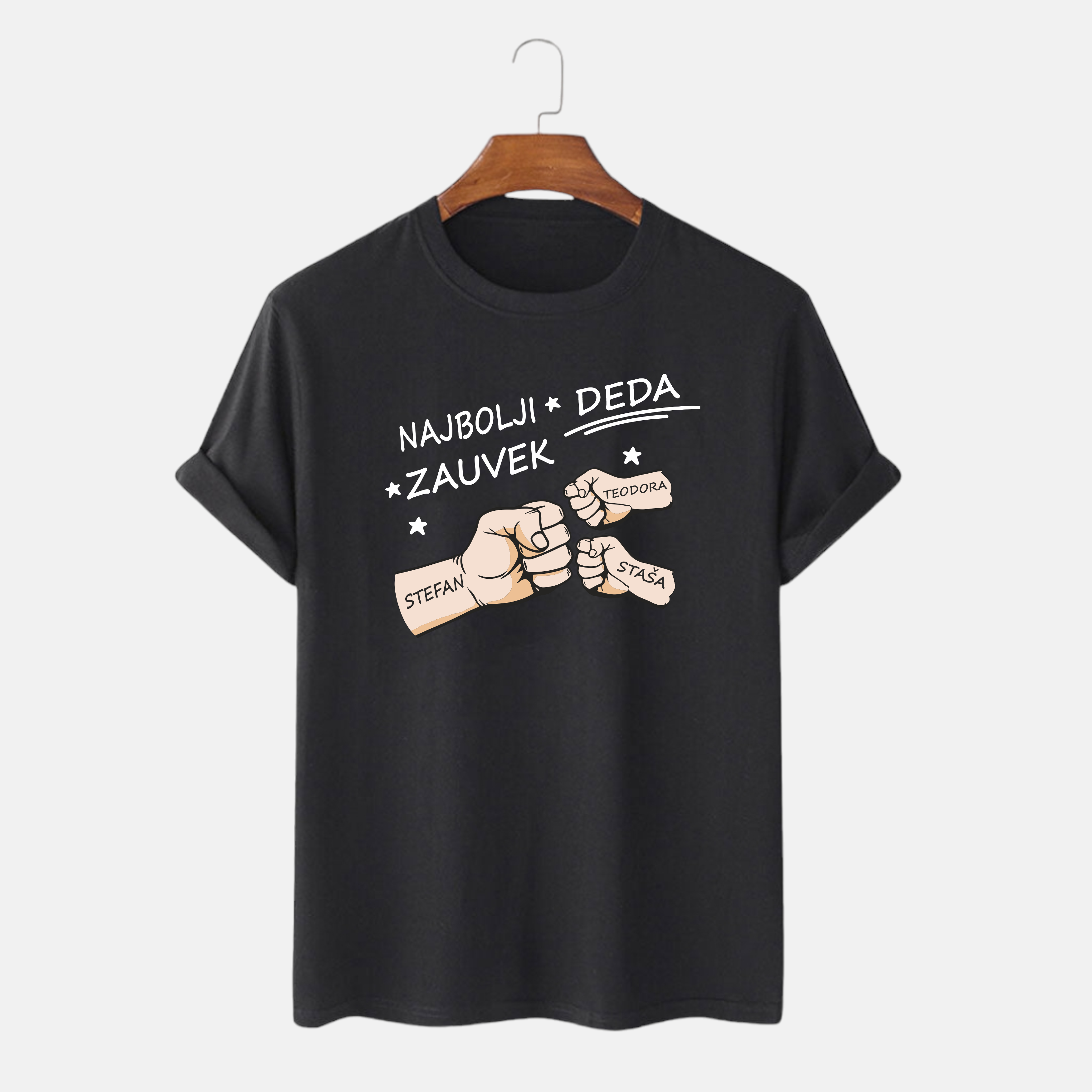 Majica Najbolji Deda Zauvek – Personalizovana sa imenima dece | Savršen poklon za Dedu