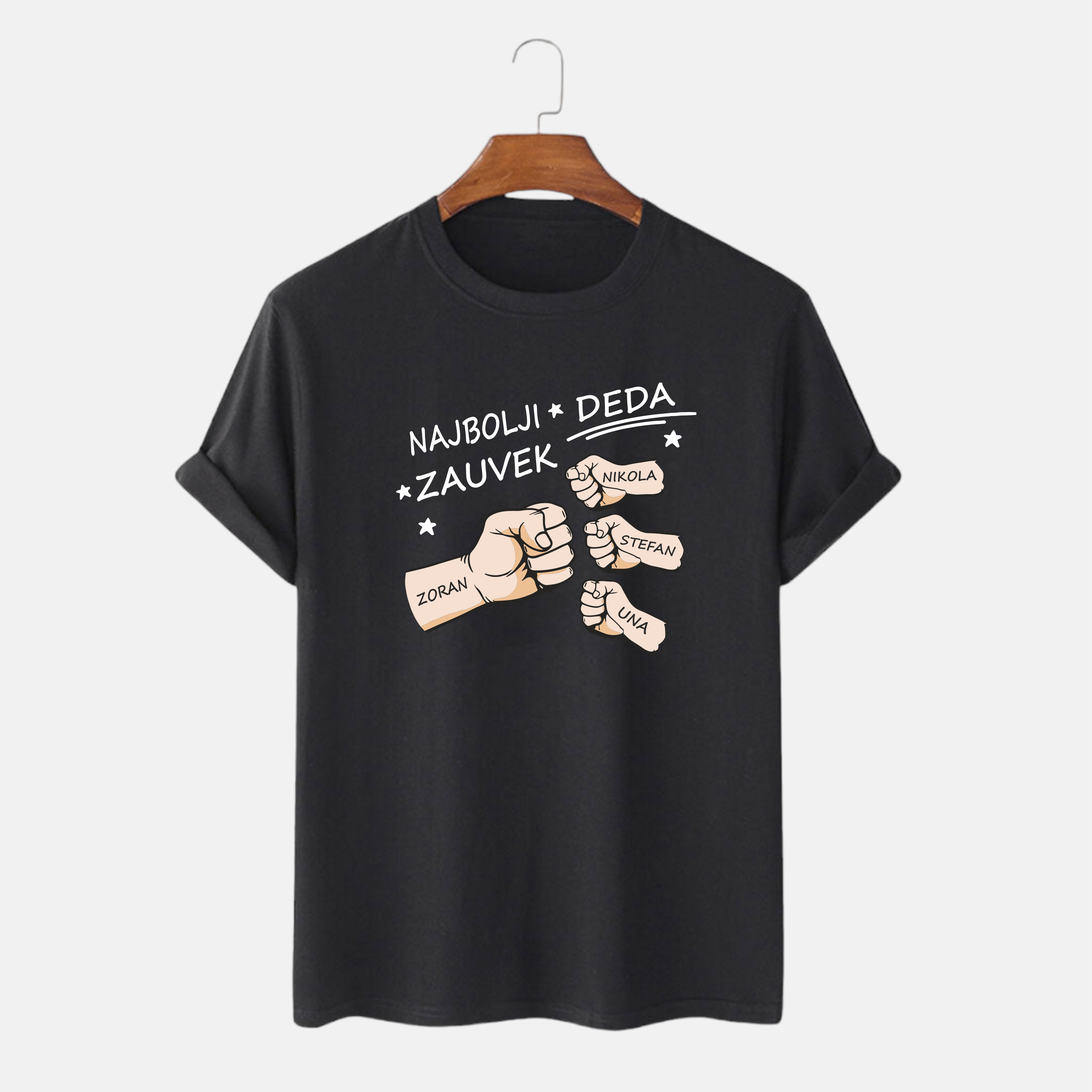 Majica Najbolji Deda Zauvek – Personalizovana sa imenima dece | Savršen poklon za Dedu