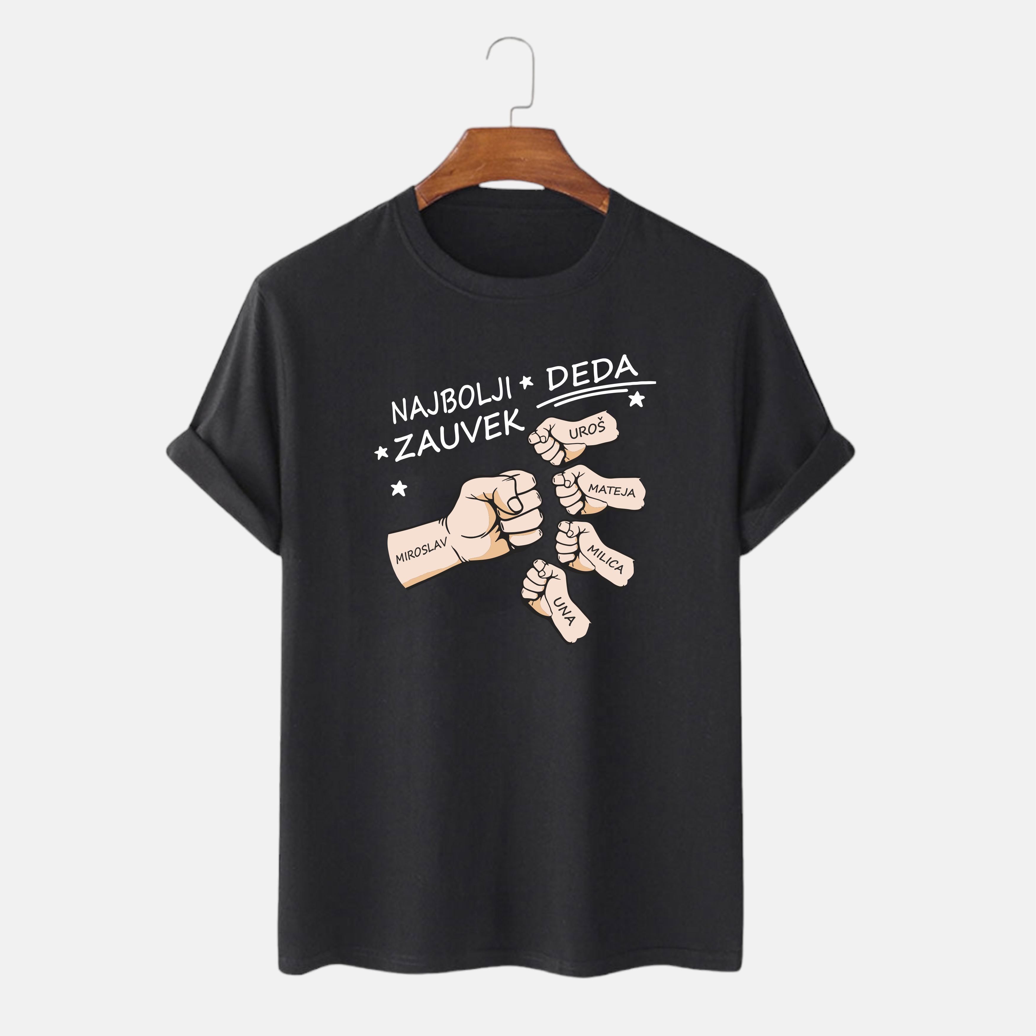 Majica Najbolji Deda Zauvek – Personalizovana sa imenima dece | Savršen poklon za Dedu