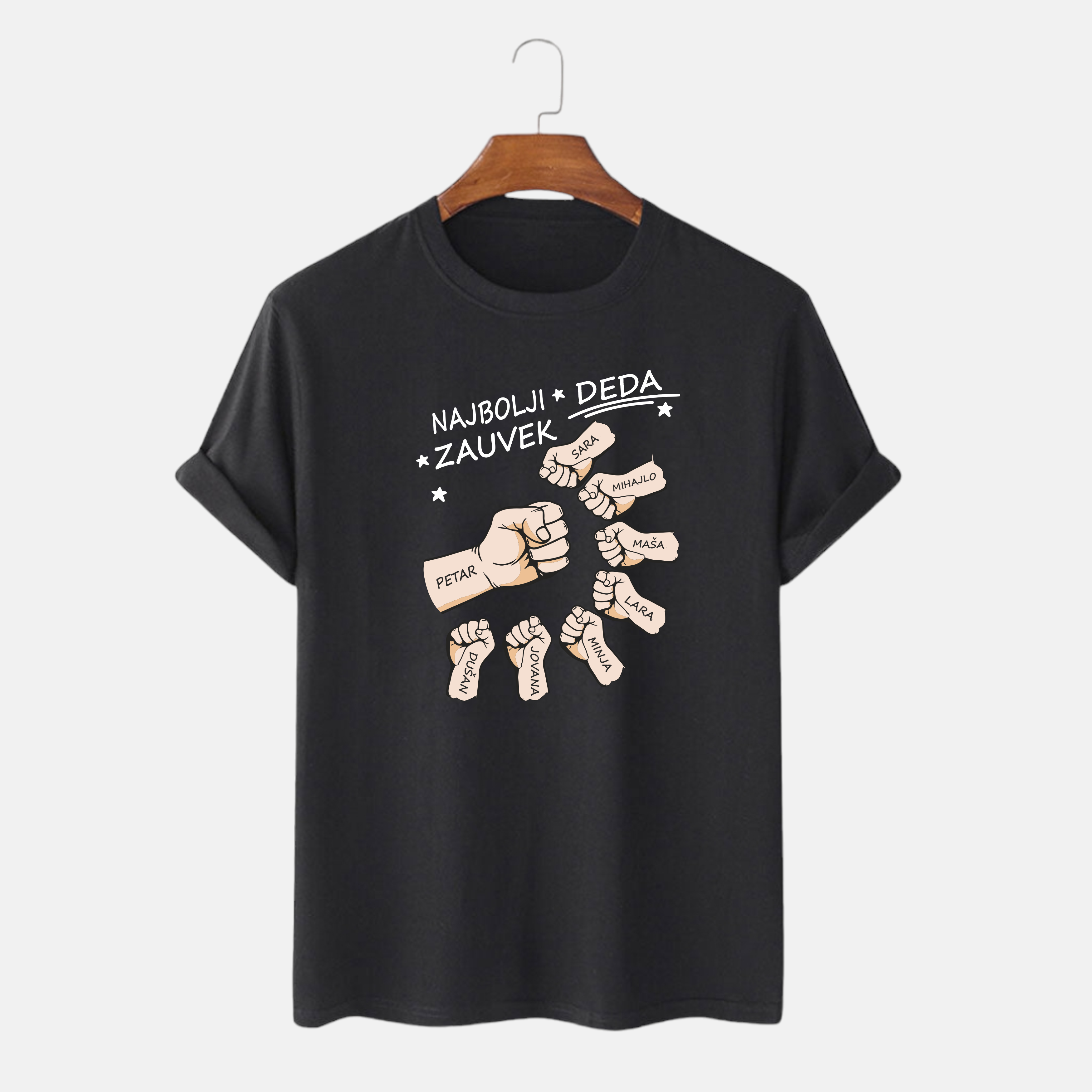 Majica Najbolji Deda Zauvek – Personalizovana sa imenima dece | Savršen poklon za Dedu