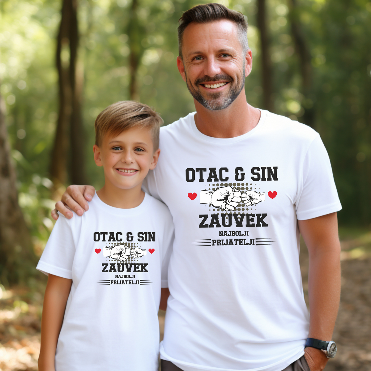 Majica - Otac i sin najbolji prijatelji zauvek komplet