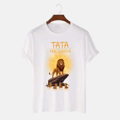 tata kralj lavova personalizovana majica sa imenima dece